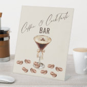 Liebe ist das Brechen von Kaffee und Cocktails Bar Sockelschild (In Situ)