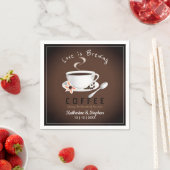 Liebe ist das Brechen von Kaffeeheirat Serviette (Beispiel)