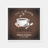 Liebe ist das Brechen von Kaffeeheirat Serviette (Vorderseite)