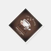 Liebe ist das Brechen von Kaffeeheirat Serviette (Ecke)