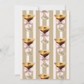 Liebe ist das Brewing Bow Espresso Coffee Brautpar Einladung (Rückseite)