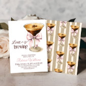 Liebe ist das Brewing Bow Espresso Coffee Brautpar Einladung