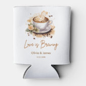 Liebe ist das Brewing Brown Coffee Brautparty Hoch Dosenkühler (Vorderseite)