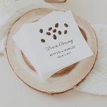 Liebe ist das Brewing Coffee Co-ed Brautparty Serviette<br><div class="desc">Dieses köstliche Aroma bedeutet etwas Brauen! Moderne und stilvolle Babydusche oder Polterabend-Servietten. Ich malte die Kaffeebohnen mit Aquarellfarben handgemalt auf 100% Wattebäumpapier und scannte sie dann in digitaler Form.</div>