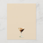 Liebe ist das "Brewing Espresso Brautparty Menu" (Rückseite)