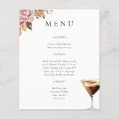 Liebe ist das "Brewing Espresso Brautparty Menu" (Vorderseite)