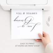 Liebe ist das Brewing Modern Black Wedding Coffee  Poster