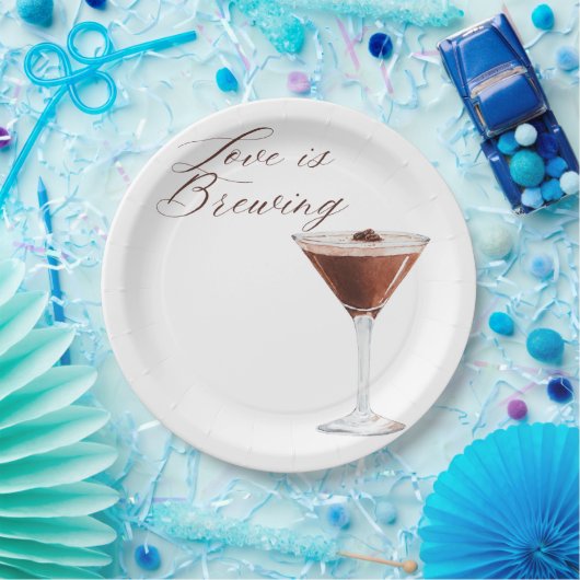 Liebe ist das Brewing Paper Plate Pappteller (Party)
