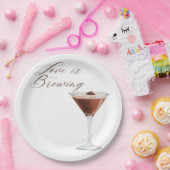 Liebe ist das Brewing Paper Plate Pappteller (Party)