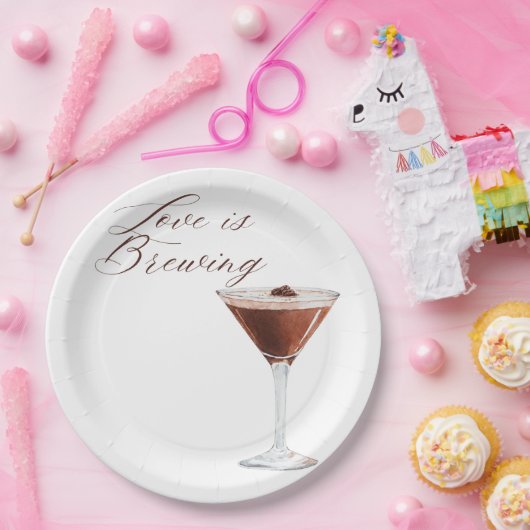 Liebe ist das Brewing Paper Plate Pappteller (Party)