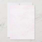 Liebe ist das Brewing Pink Floral Tee Brautparty Einladung (Rückseite)