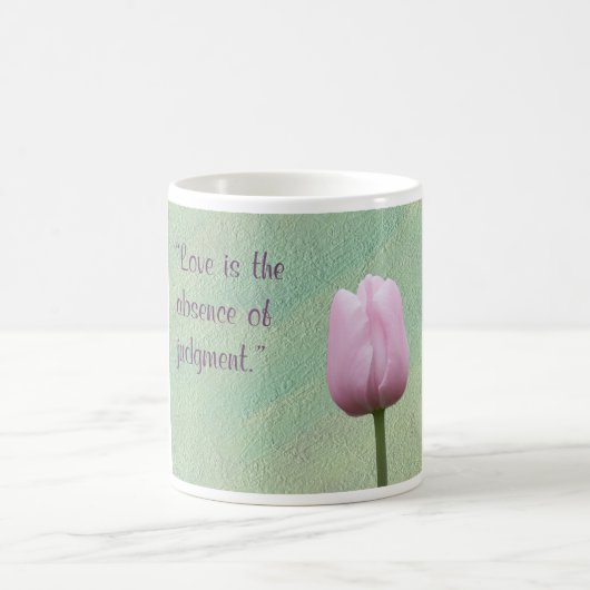 Liebe ist das Fehlen von Judgment Tulip Kaffeetasse (Mittel)