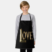 Liebe ist das goldene Wort, Kinder vollwertige Sch Schürze (Getragen)