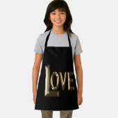 Liebe ist das goldene Wort, Kinder vollwertige Sch Schürze (Insitu)