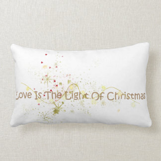 Liebe ist das Licht des Weihnachtskissens Lendenkissen