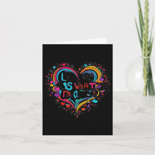 Liebe ist das, was ist - Sticke für das Design von Karte