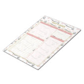 Liebe ist der Antwortplaner, um Rosa anzuzeigen. Notizblock (angewinkelt)