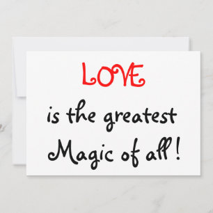 Liebe ist der beste Zauber aller ! Einladung