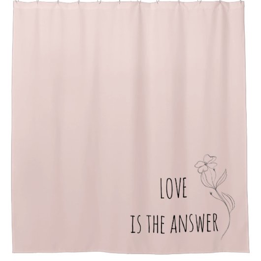 Liebe ist der Duschvorhang im Anschluss (Vorderseite)