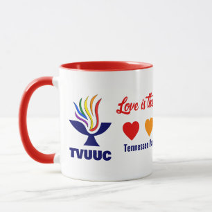 Liebe ist der Geist - Rainbow Hearts Tasse
