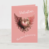 Liebe ist der Glaube Valentine Karte (Vorderseite)