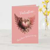 Liebe ist der Glaube Valentine Karte (Gelbe Blume)