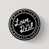 Liebe ist der Knopf "Real Circle"-Logo Button (Vorderseite)