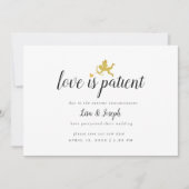 Liebe ist der Patientenwechsel das Datum der Verzö Save The Date (Vorderseite)