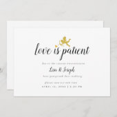 Liebe ist der Patientenwechsel das Datum der Verzö Save The Date (Vorne/Hinten)