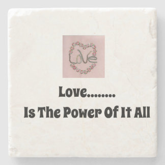 Liebe ist der Power Steinuntersetzer