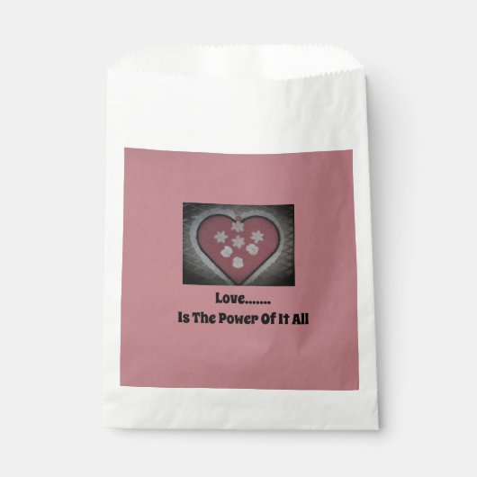 Liebe...... ist der Power von allem Geschenktütchen (Vorderseite)