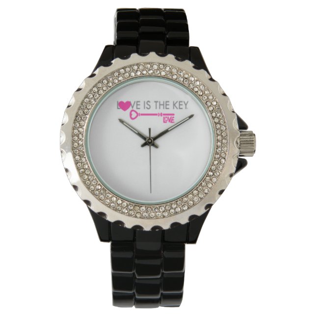Liebe ist der Schlüssel® Armbanduhr (Vorderseite)
