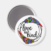 Liebe ist der Standardtyp, 2¼ Zoll Circle Magnet (Vorderseite/Rückseite)