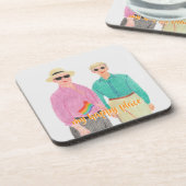 Liebe ist der Valentinstag der Liebe Getränkeuntersetzer (Linke Seite)