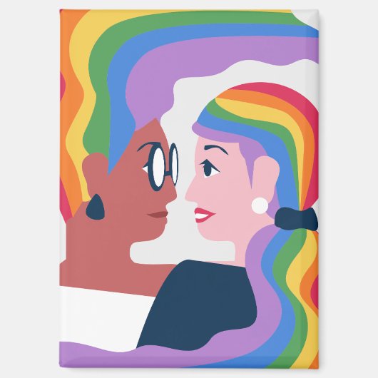 Liebe ist der Valentinstag der Liebe Magnet (Vorderseite)