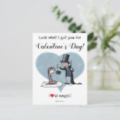 Liebe ist der Valentinstag Postkarte (Stehend Vorderseite)
