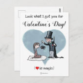Liebe ist der Valentinstag Postkarte (Vorne/Hinten)