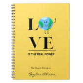 LIEBE IST DER WIRKLICHE POWER-PLANER NOTIZBLOCK (Vorderseite)