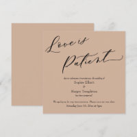 Liebe ist die Almond-Hochzeitskarte des Patienten