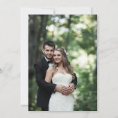 Liebe ist die Ankündigung einer Hochzeit für Patie (Rückseite)