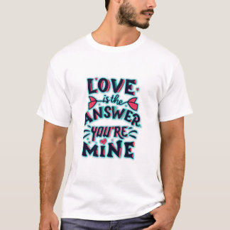 Liebe ist die Antwort, du bist meins T-Shirt