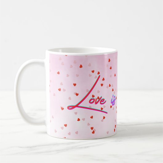 Liebe ist die Antwort Kaffeetasse (Links)