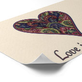 Liebe ist die Antwort Poster (Ecke)