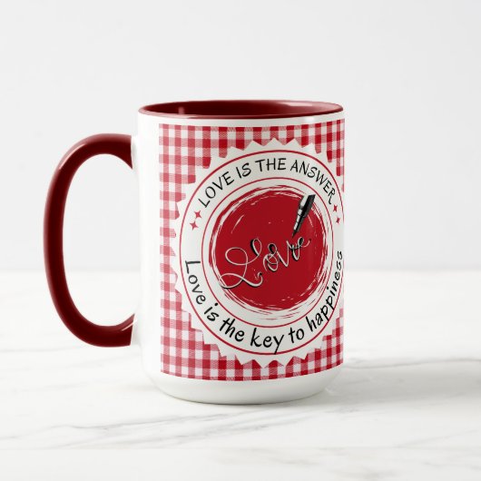 Liebe ist die Antwort. Tasse (Links)