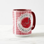 Liebe ist die Antwort. Tasse (VorderseiteRechts)