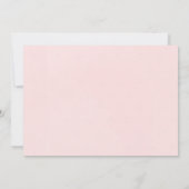 Liebe ist die Aufschiebung der Hochzeit von Patien Einladung (Rückseite)