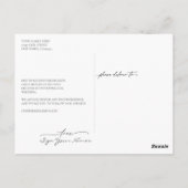 Liebe ist die Aufschiebung der Hochzeit von Patien Postkarte (Rückseite)