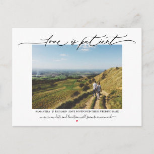 Liebe ist die Aufschiebung der Hochzeit von Patien Postkarte