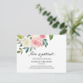 Liebe ist die Aufschiebung der Hochzeit von Patien Postkarte (Stehend Vorderseite)