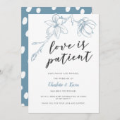 Liebe ist die Aufschiebung von blumengeschichtlich Ankündigung (Vorne/Hinten)